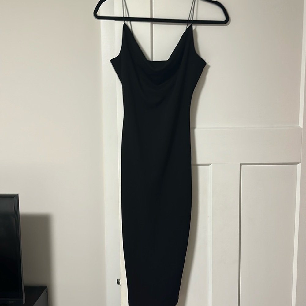 Sleek black dress